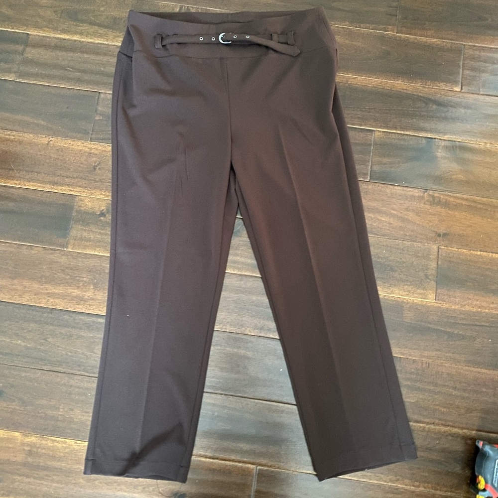 Soho Brown Belted Trousers